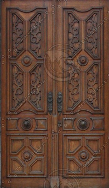 Texture JPEG door wood double